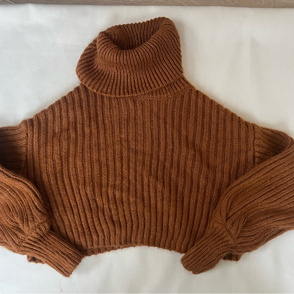 Cozy Brown Turtleneck Sweater
